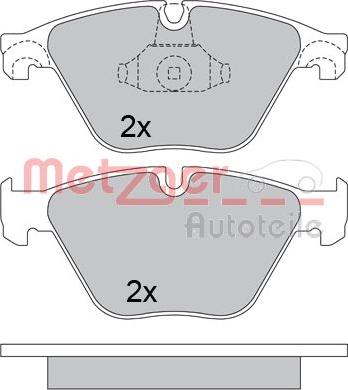 Metzger 1170538 - Bremžu uzliku kompl., Disku bremzes adetalas.lv