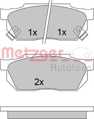 Metzger 1170527 - Bremžu uzliku kompl., Disku bremzes adetalas.lv