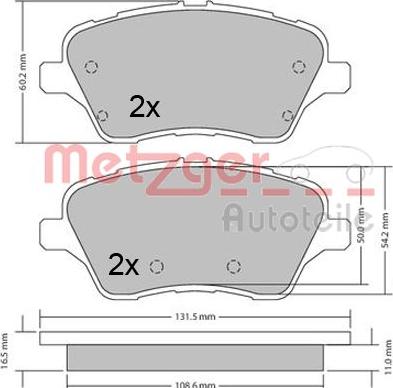 Metzger 1170640 - Bremžu uzliku kompl., Disku bremzes adetalas.lv