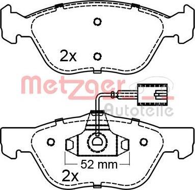 Metzger 1170647 - Bremžu uzliku kompl., Disku bremzes adetalas.lv