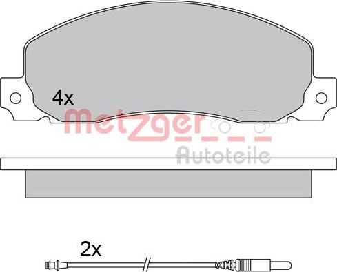 Metzger 1170659 - Bremžu uzliku kompl., Disku bremzes adetalas.lv