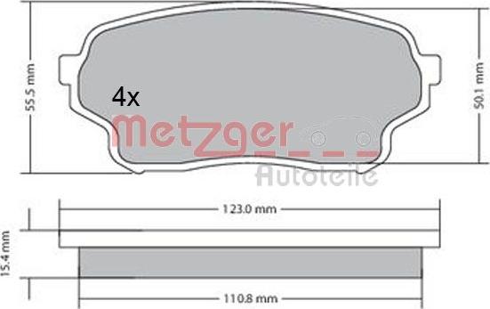 Metzger 1170669 - Bremžu uzliku kompl., Disku bremzes adetalas.lv