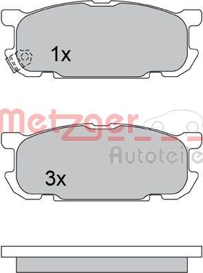 Metzger 1170613 - Bremžu uzliku kompl., Disku bremzes adetalas.lv