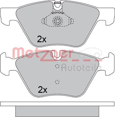 Metzger 1170684 - Bremžu uzliku kompl., Disku bremzes adetalas.lv