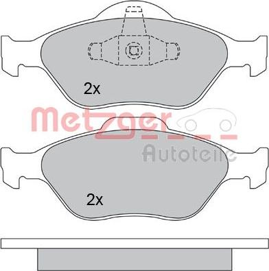 Metzger 1170045 - Bremžu uzliku kompl., Disku bremzes adetalas.lv