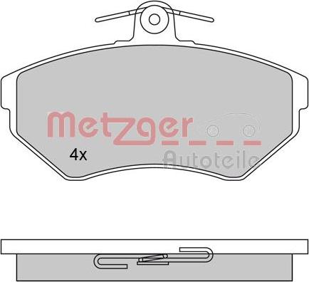 Metzger 1170061 - Bremžu uzliku kompl., Disku bremzes adetalas.lv