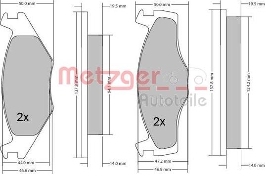 Metzger 1170033 - Bremžu uzliku kompl., Disku bremzes adetalas.lv