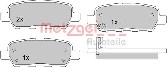 Metzger 1170079 - Bremžu uzliku kompl., Disku bremzes adetalas.lv