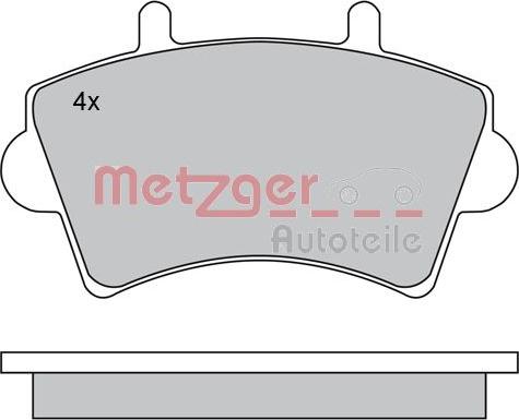 Metzger 1170175 - Bremžu uzliku kompl., Disku bremzes adetalas.lv