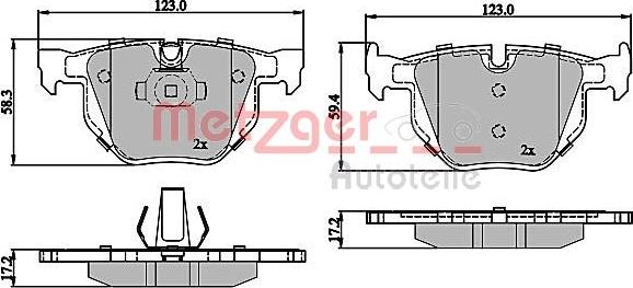 Metzger 1170843 - Bremžu uzliku kompl., Disku bremzes adetalas.lv