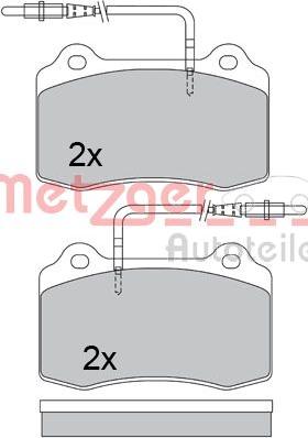 Metzger 1170399 - Bremžu uzliku kompl., Disku bremzes adetalas.lv