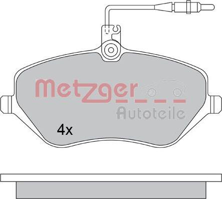 Metzger 1170346 - Bremžu uzliku kompl., Disku bremzes adetalas.lv