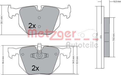 Metzger 1170318 - Bremžu uzliku kompl., Disku bremzes adetalas.lv