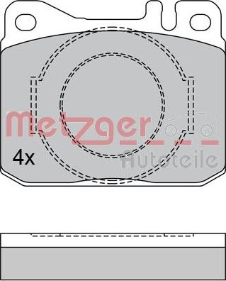 Metzger 1170385 - Bremžu uzliku kompl., Disku bremzes adetalas.lv