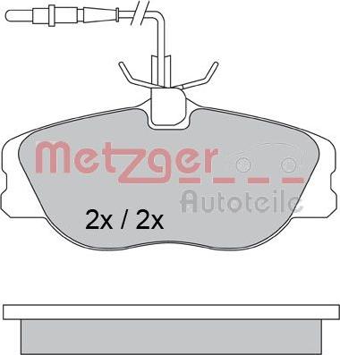 Metzger 1170386 - Bremžu uzliku kompl., Disku bremzes adetalas.lv