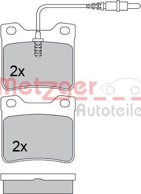 Metzger 1170336 - Bremžu uzliku kompl., Disku bremzes adetalas.lv