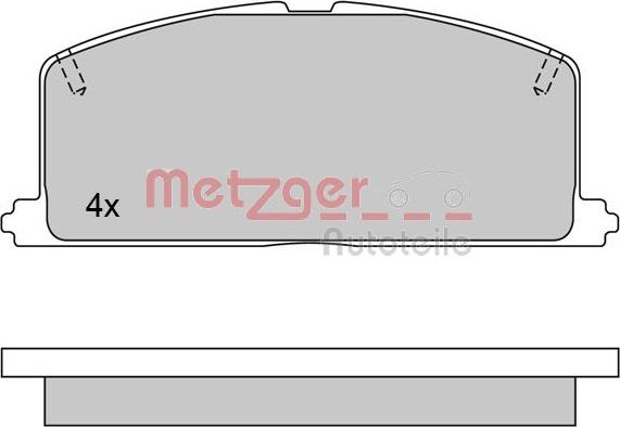 Metzger 1170327 - Bremžu uzliku kompl., Disku bremzes adetalas.lv