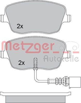 Metzger 1170246 - Bremžu uzliku kompl., Disku bremzes adetalas.lv