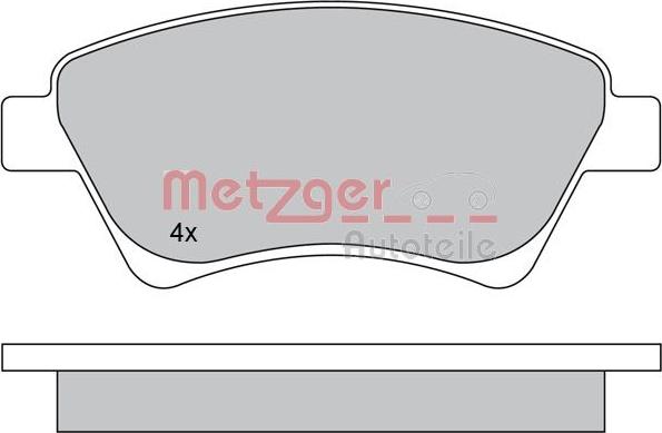 Metzger 1170240 - Bremžu uzliku kompl., Disku bremzes adetalas.lv