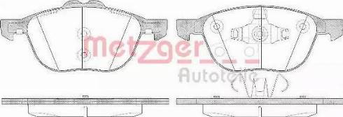 Metzger 1170765 - Bremžu uzliku kompl., Disku bremzes adetalas.lv