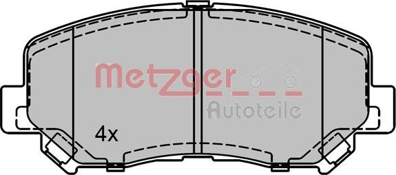 Metzger 1170788 - Bremžu uzliku kompl., Disku bremzes adetalas.lv