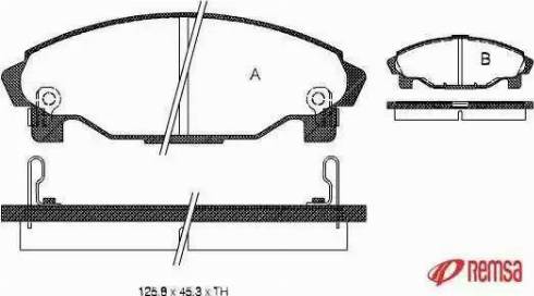 Open Parts BDM7348.20 - Bremžu uzliku kompl., Disku bremzes adetalas.lv