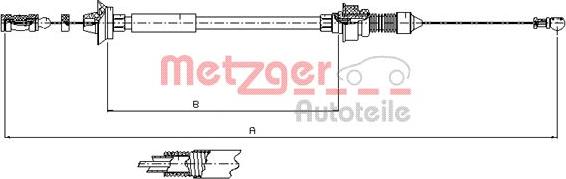 Metzger 1173.7 - Akseleratora trose adetalas.lv