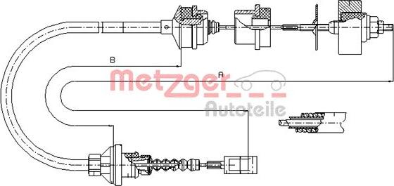 Metzger 1172.3 - Trose, Sajūga pievads adetalas.lv