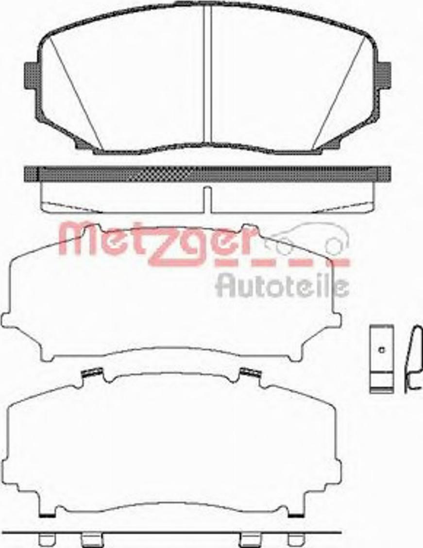 Metzger 126702 - Bremžu uzliku kompl., Disku bremzes adetalas.lv