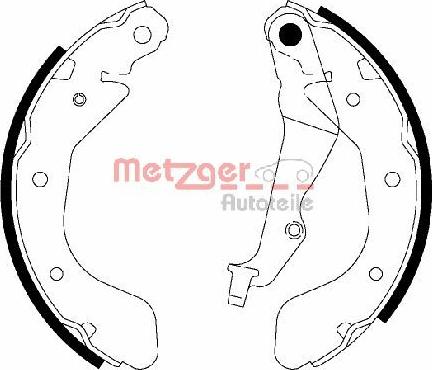 Metzger MG 945 - Bremžu loku komplekts adetalas.lv