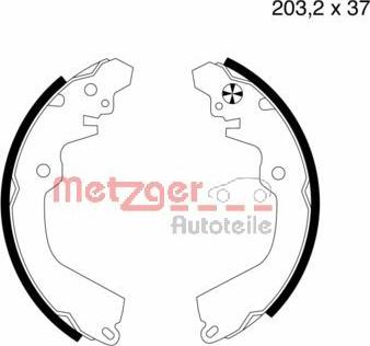 Metzger MG 569 - Bremžu loku komplekts adetalas.lv