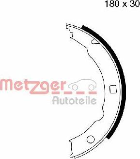 Metzger MG 665 - Bremžu loku kompl., Stāvbremze adetalas.lv