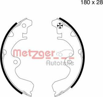 Metzger MG 617 - Bremžu loku komplekts adetalas.lv