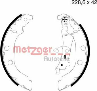 Metzger MG 631 - Bremžu loku komplekts adetalas.lv