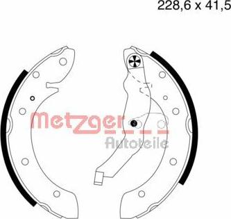 Metzger MG 633 - Bremžu loku komplekts adetalas.lv