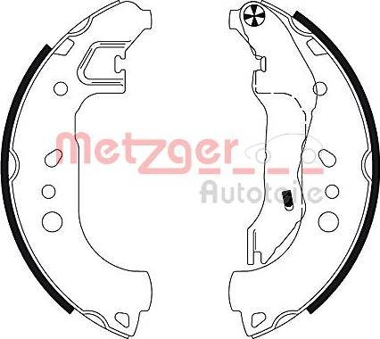 Metzger MG 132 - Bremžu loku komplekts adetalas.lv