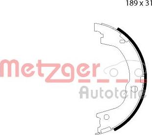 Metzger MG 127 - Bremžu loku kompl., Stāvbremze adetalas.lv