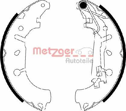 Metzger MG 201 - Bremžu loku komplekts adetalas.lv