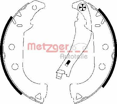 Metzger MG 766 - Bremžu loku komplekts adetalas.lv