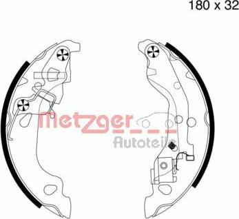 Metzger MG 737 - Bremžu loku komplekts adetalas.lv