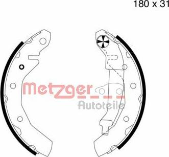 Metzger MG 724 - Bremžu loku komplekts adetalas.lv