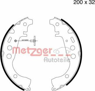 Metzger MG 723 - Bremžu loku komplekts adetalas.lv