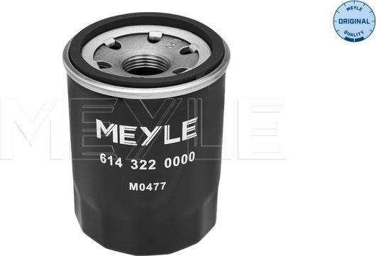 Meyle 614 322 0000 - Eļļas filtrs adetalas.lv