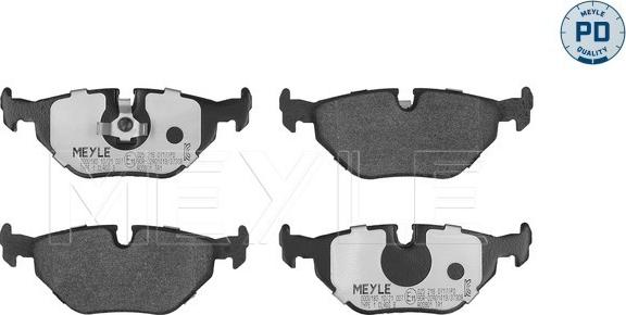 Meyle 025 216 0717/PD - Bremžu uzliku kompl., Disku bremzes adetalas.lv