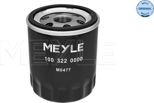 Meyle 100 322 0000 - Eļļas filtrs adetalas.lv