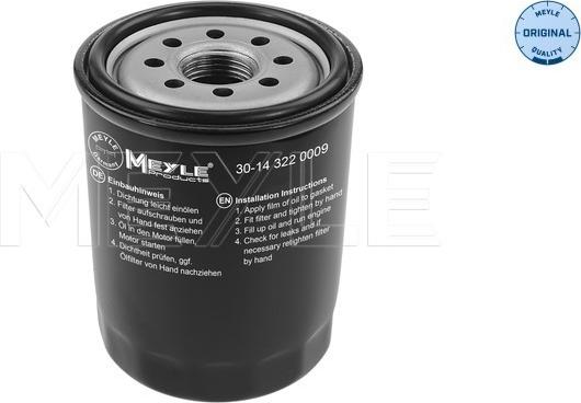 Meyle 30-14 322 0009 - Eļļas filtrs adetalas.lv