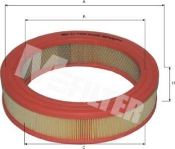 Mfilter A 105 - Gaisa filtrs adetalas.lv