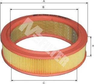 Mfilter A 101 - Gaisa filtrs adetalas.lv