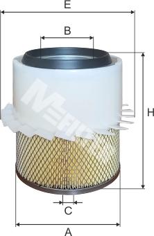 Mfilter A 863 - Gaisa filtrs adetalas.lv