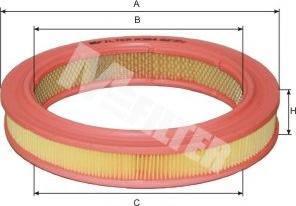 Mfilter A 384 - Gaisa filtrs adetalas.lv